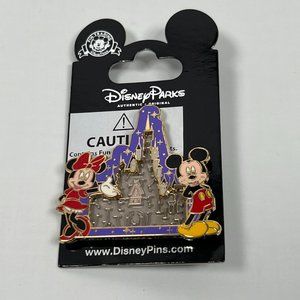 Disney Parks Mickey Minnie Castle Disneyland Trading Pin Collectible Original Gi